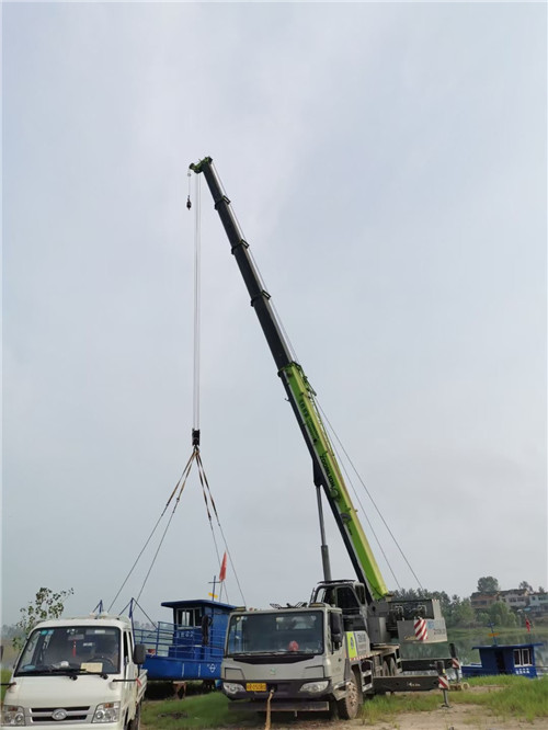 大田县桥梁建设吊装案例